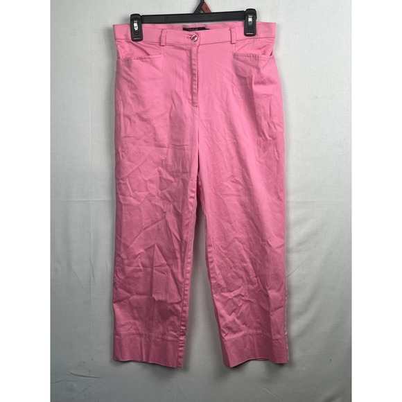 Tribal Pants - Tribal Cropped Stretch Pants Womens Size 8 Pink Straight Leg 5367O-520